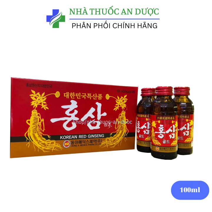 Nước Hồng Sâm nguyên chất Hàn Quốc Hộp 10 Chai x 100ml – Trường Đại Hưng