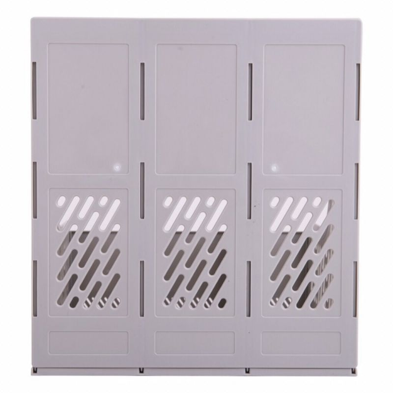 Giá tài liệu 3 ngăn đứng Deli 9845 I Khay tài liệu nhựa cao cấp