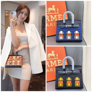 Túi h.m bikin cửa sổ sz 20cm chất da bò fullbox bill vip
