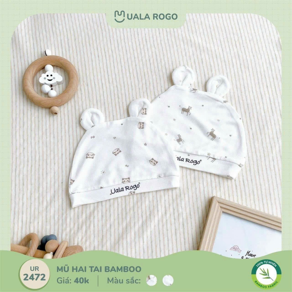Set nón+bao tay chân petit bamboo ualarogo UR 2400 /2403 3027 3030