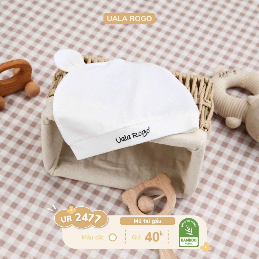 Set nón+bao tay chân petit bamboo ualarogo UR 2400 /2403 3027 3030