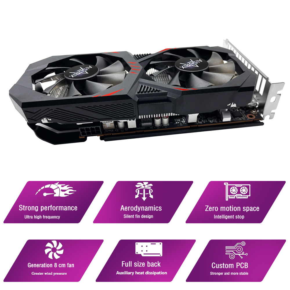 AISURIX Card màn hình VGA RX6600M 8GB GPU Gaming