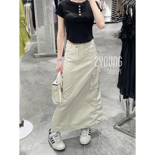 Chân váy jean dáng dài [2YOUNG] CV422 (ảnh thật)