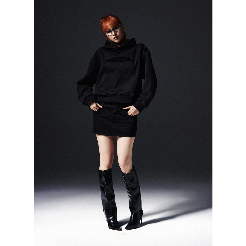 Áo Hoodie Unisex Thêu Xù Cao Cấp MENTAL® Ruffled Embroidery Oval - Boxy fit