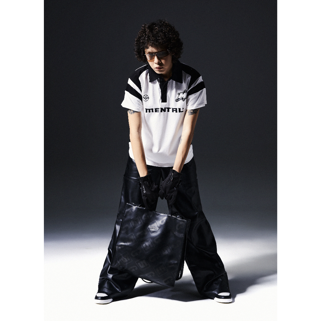 Áo Polo Nam nữ Tay Ngắn Thể Thao COMBINE MENTAL®️ Polo Boxy - Phong Cách Blokecore