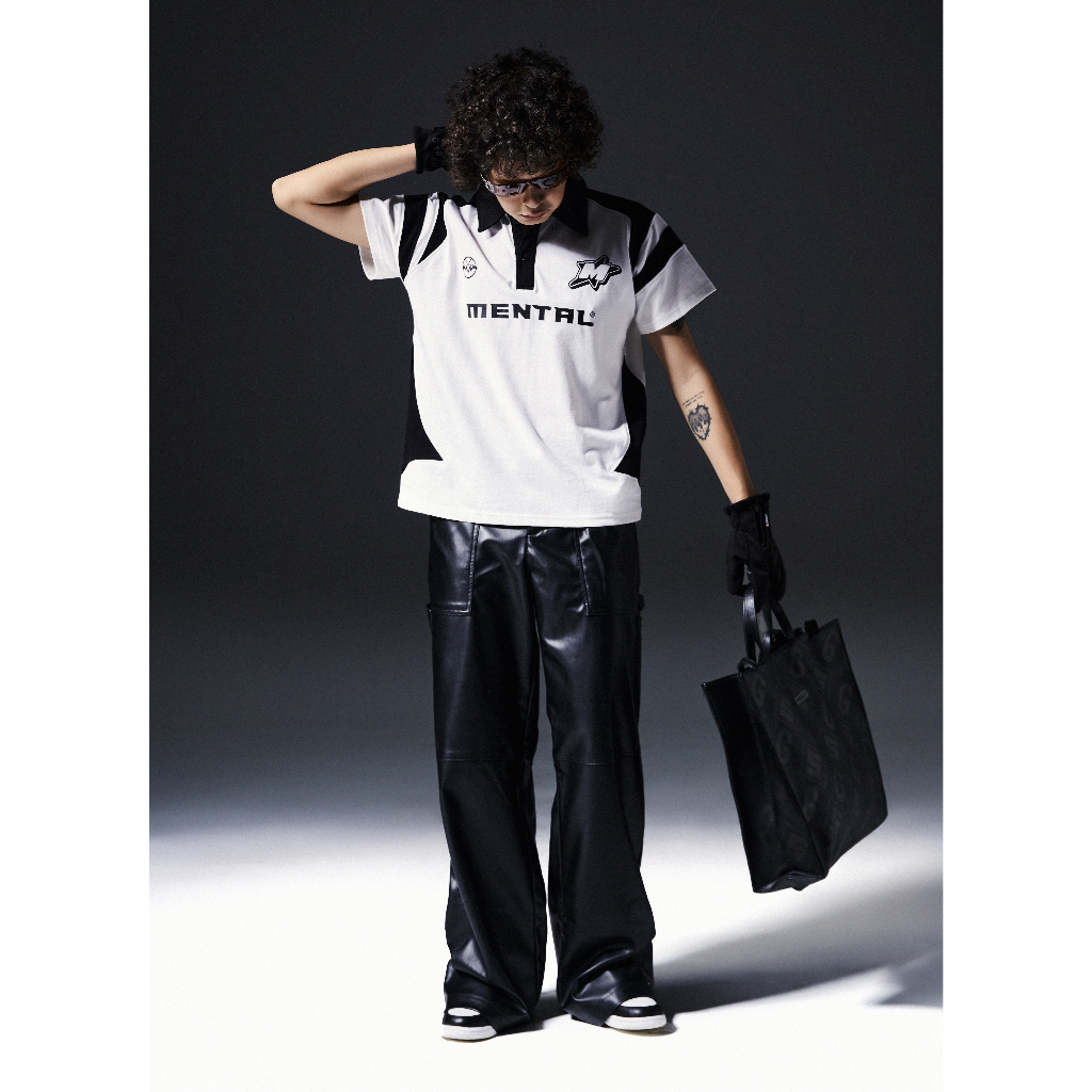 Áo Polo Nam nữ Tay Ngắn Thể Thao COMBINE MENTAL®️ Polo Boxy - Phong Cách Blokecore