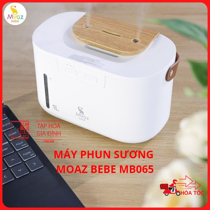 Máy phun sương tạo ẩm moaz bebe mb065 giúp bé thoả sức vui chơi trong phòng điều hoà bảo hành chính hãng 12 tháng