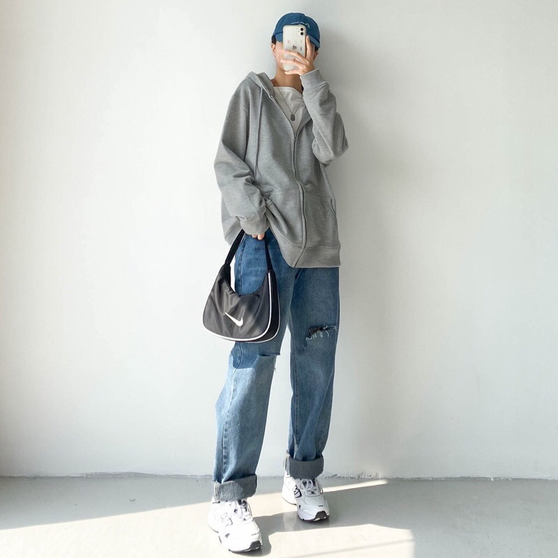 Áo khoác hodies zip ICT áo thu đông chất liệu nỉ Chân Cua có mũ khoá kéo phong cách trẻ trung A36