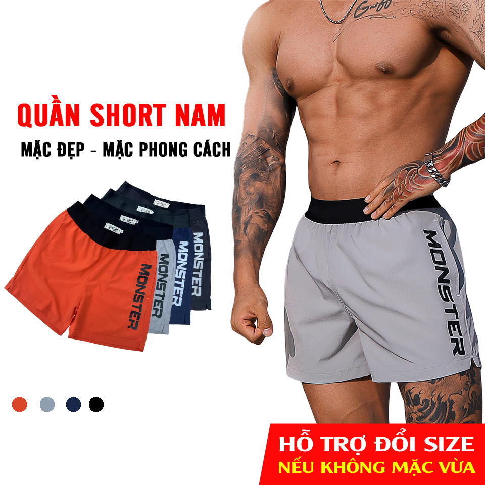 Quần đùi nam thể thao dáng ngắn mặc chạy bộ, tập gym, mặc ở nhà đều phù hợp - MT