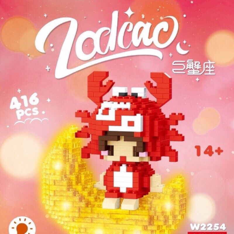 Xếp hình 3D cung hoàng đạo phát sáng, lego phát sáng có kèm đèn