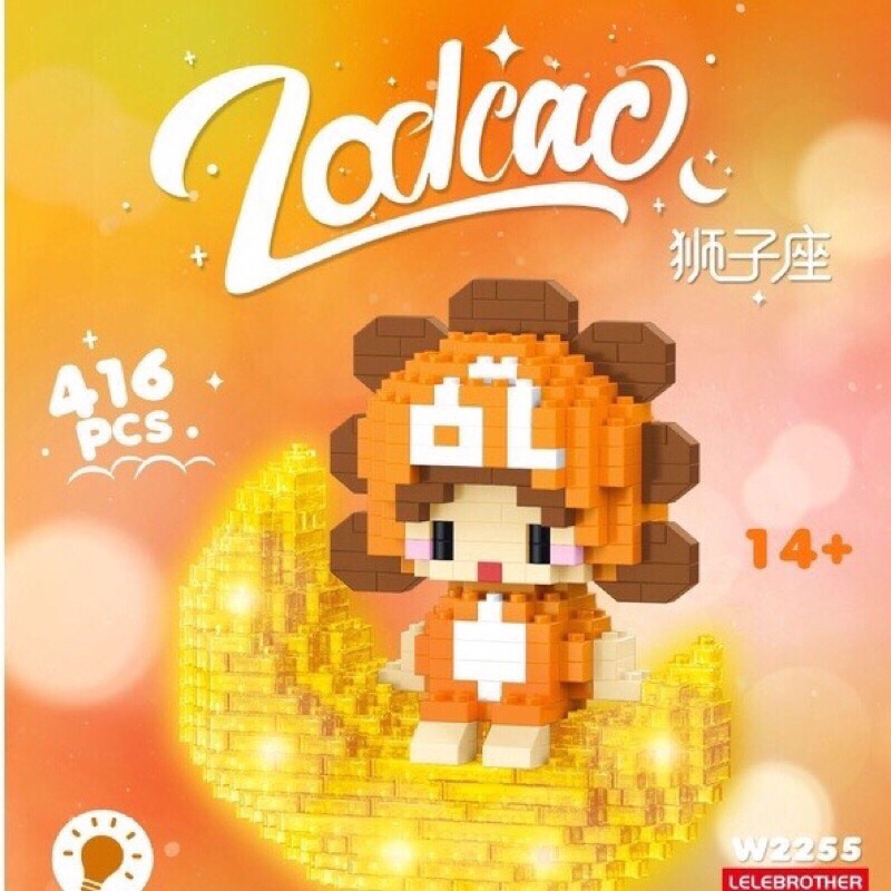 Xếp hình 3D cung hoàng đạo phát sáng, lego phát sáng có kèm đèn