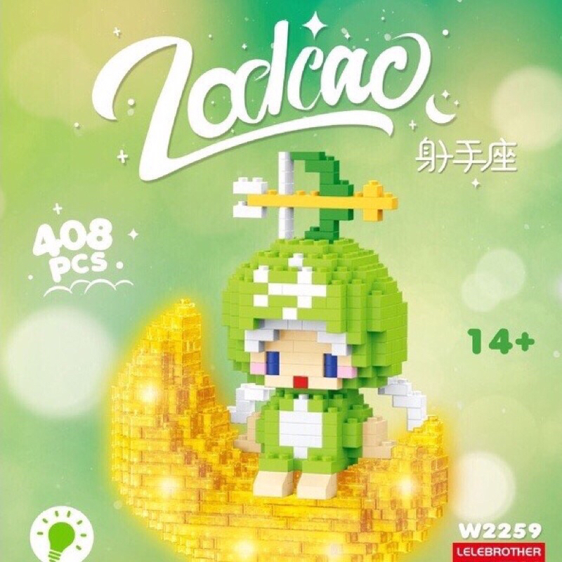 Xếp hình 3D cung hoàng đạo phát sáng, lego phát sáng có kèm đèn