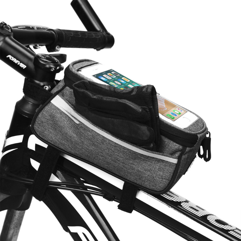 Túi đựng đồ treo sườn xe đạp HT Sports đa năng chống nước, đặt được điện thoại tiện lợi