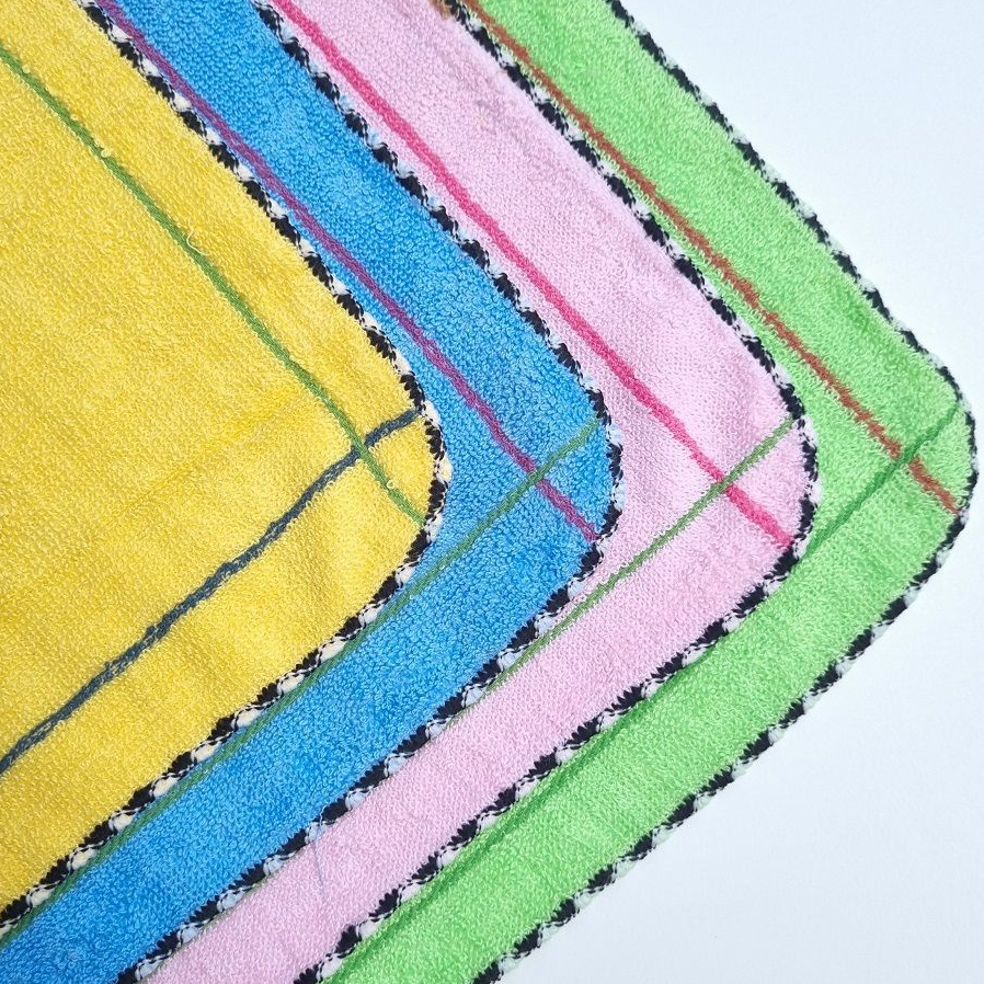 Khăn mặt cotton cho bé mầm non 26x26cm, mềm mịn, thấm nước tốt
