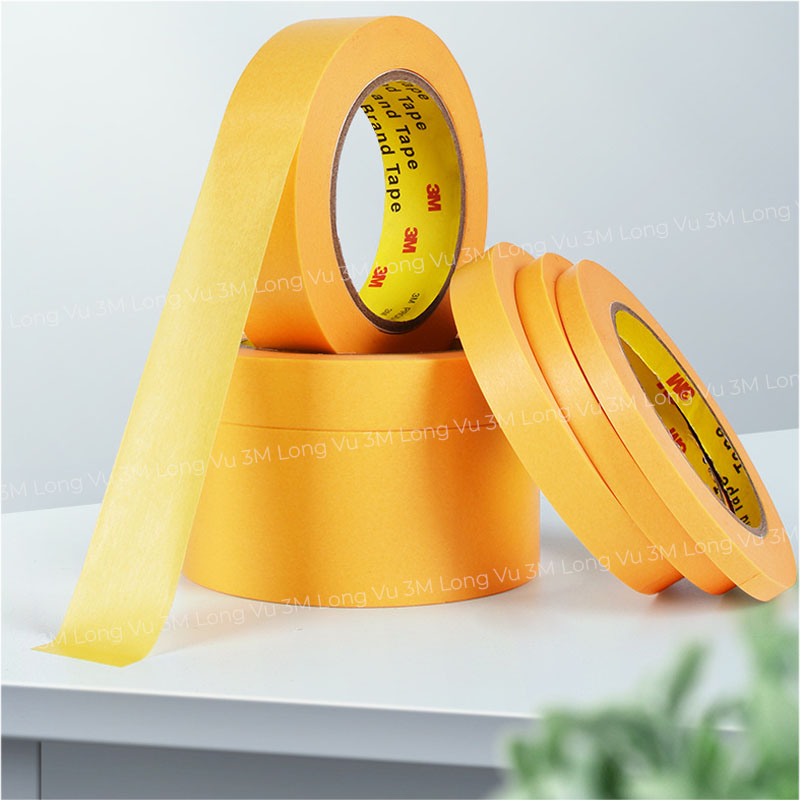 Băng keo giấy che sơn 3M 243J Masking Tape băng keo giấy che sơn cao cấp - 3M Long Vu