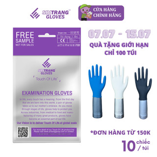 Mẫu thử 10 chiếc găng tay cao su Sri Trang