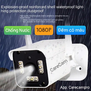 Camera WIFI ngoài trời CARECAM 2.0MP, Báo động chống trộm, Chống nước