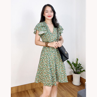 Đầm hoa nhí dáng xoè dễ thương LRD027