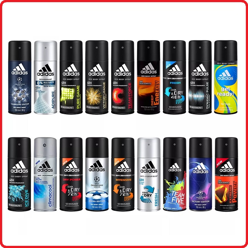 Xịt khử mùi toàn thân Adidas khô thoáng và ngăn ngừa mùi cơ thể 24h 150ml