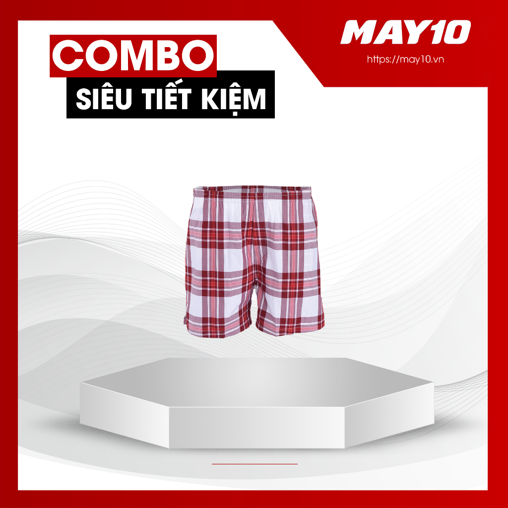 COMBO siêu tiết kiệm áo lót ba lỗ nam may 10+quần đùi+tất cổ cao nam May 10 55k (giao màu ngẫu nhiên)