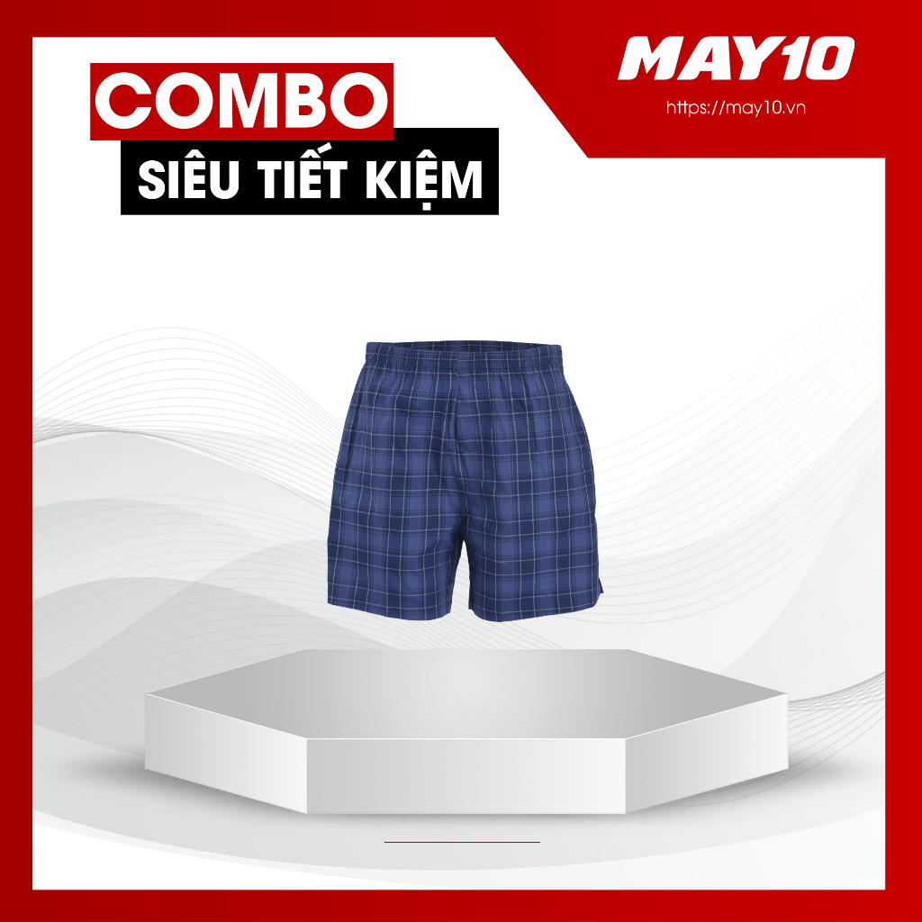 COMBO siêu tiết kiệm áo lót có tay nam may 10+quần đùi+tất cổ cao nam May 10 55k (giao màu ngẫu nhiên)