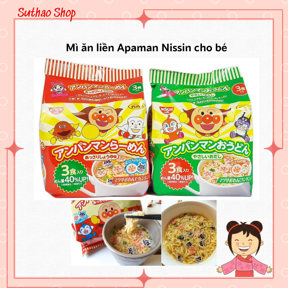 Mì Chú Hề Apaman Nissin 90g Nhật Bản