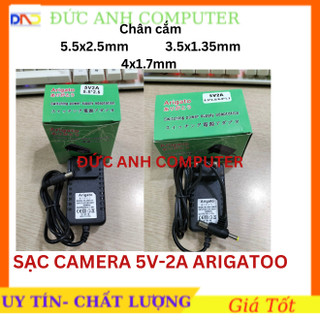 Nguồn adapter xịn 5V - 2A NHiều Chân Cắm Hiệu ARIGATOO, Mới 100%, Chuyên Dùng Cho Camera
