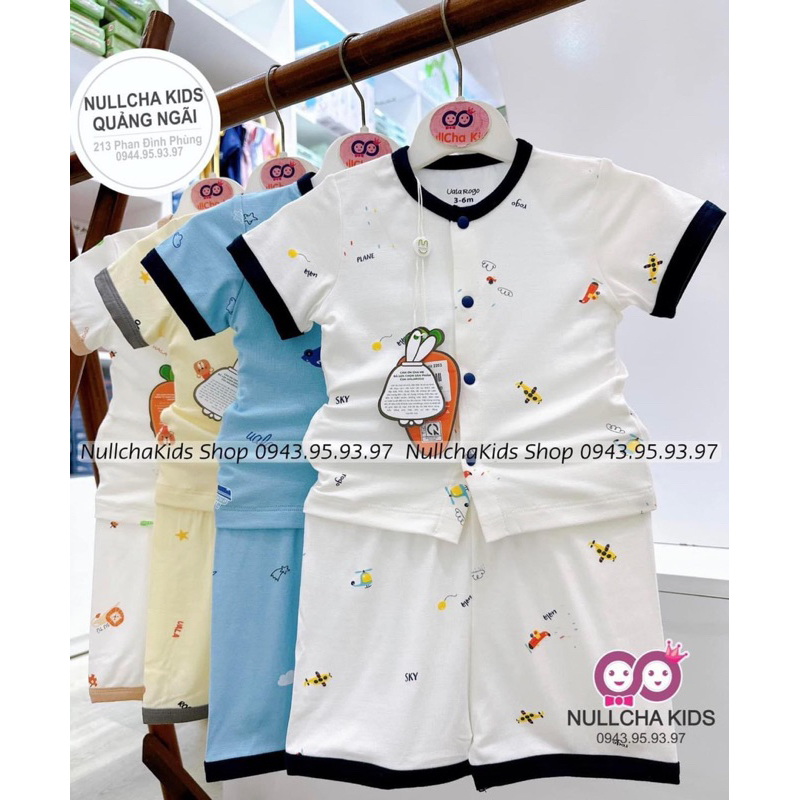 Bộ Cộc Tay Petit Uala Rogo Cao Cấp Cho Bé 3m-12m