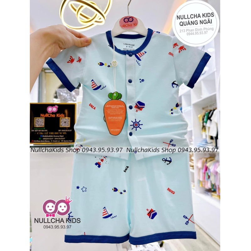 Bộ Cộc Tay Petit Uala Rogo Cao Cấp Cho Bé 3m-12m