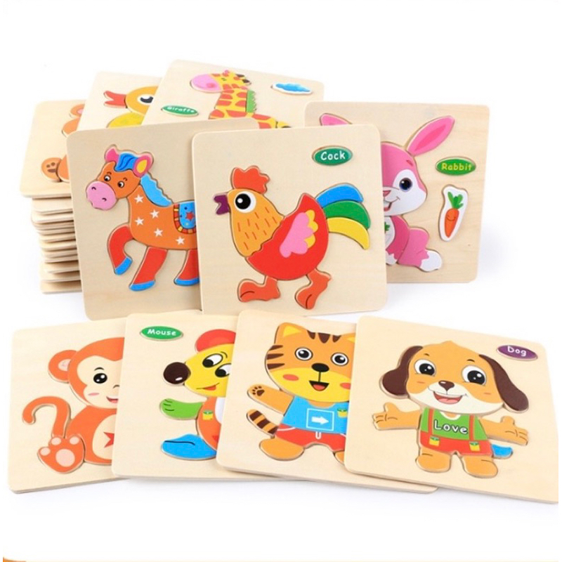 Tranh gỗ ghép 3D cho bé