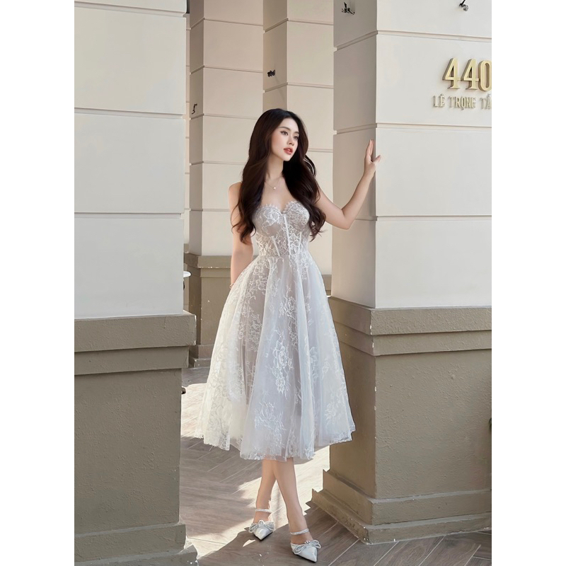 Đầm 2s ren công chúa