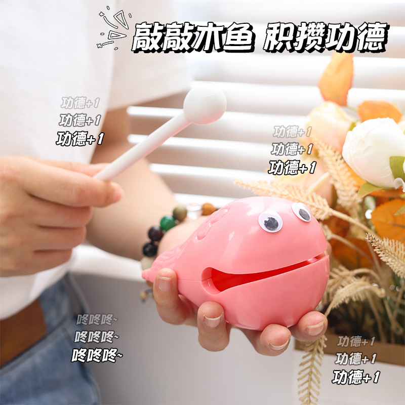 Mõ tụng kinh mini cá gỗ hot tiktok giúp giảm stress hiệu quả