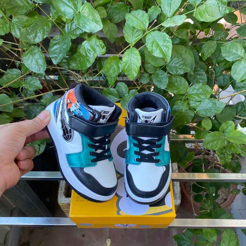 Giày thể thao cổ cao 2023 in hình siêu nhân Mã AJ-8 Quảng Châu cao cấp size từ 26 đến 37