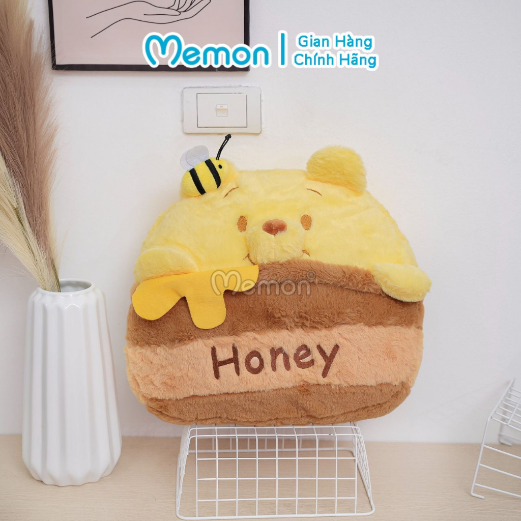 Gối Chăn Mền Bộ Bốn Pooh Vàng, Stitch Xanh, Lotso Đậm, Lotso Nhạt Mềm Mịn Cao Cấp Memon