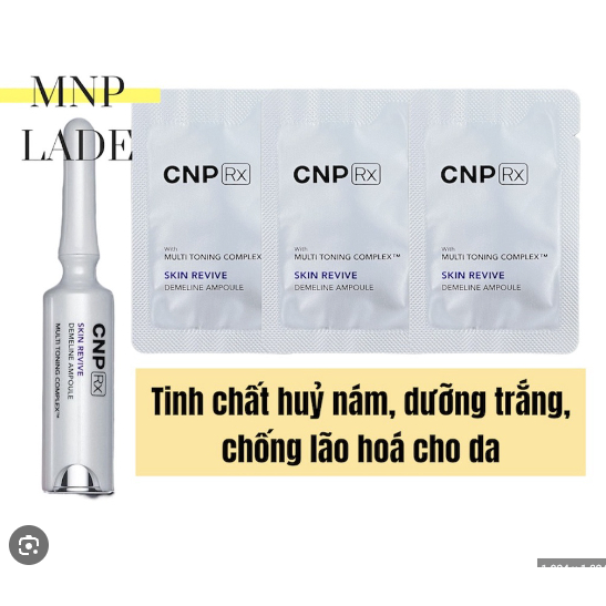 Siêu tinh chất huỷ nám CNP Skin Revive 1ml dưỡng trắng da mờ thâm nám vượt trội se lỗ chân lông và chống lão hoá