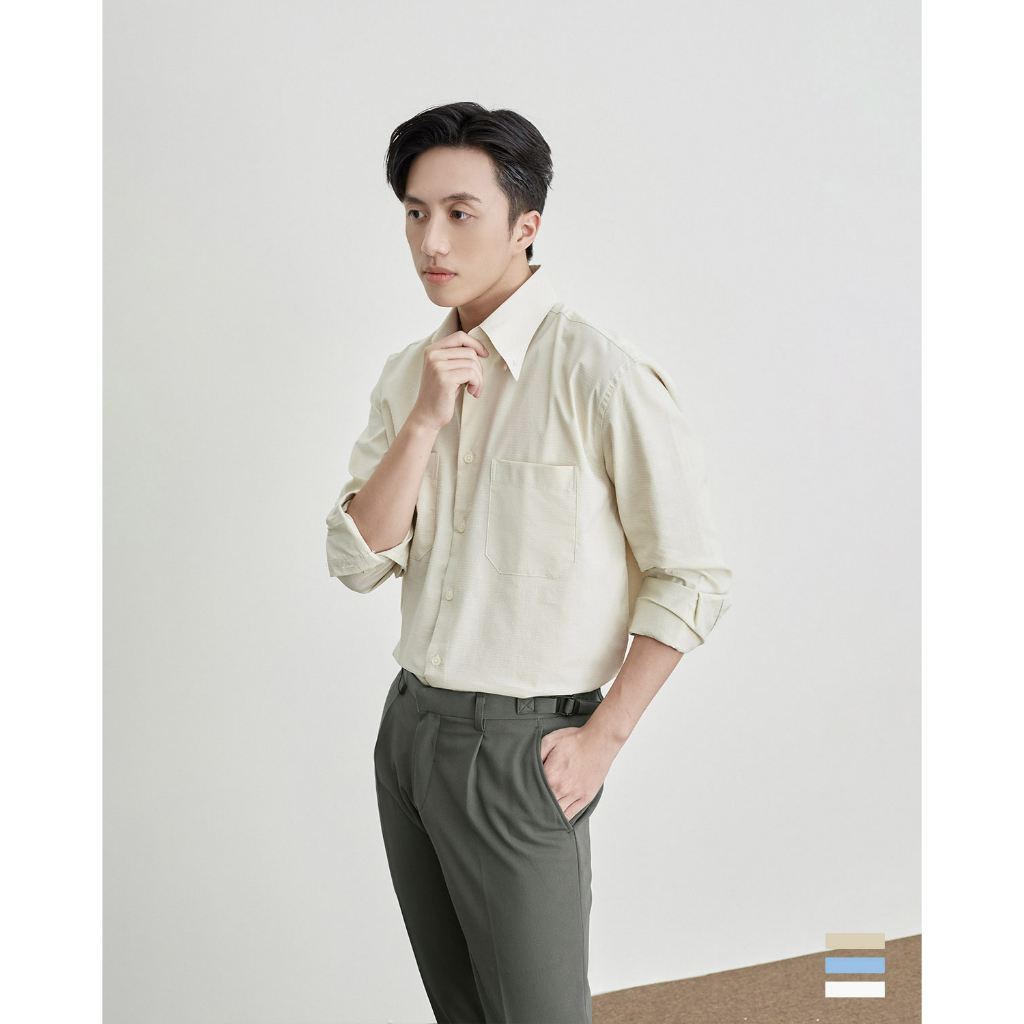 Áo sơ mi cổ áo button-down - Dwarfs - Button-Down Relax Shirt