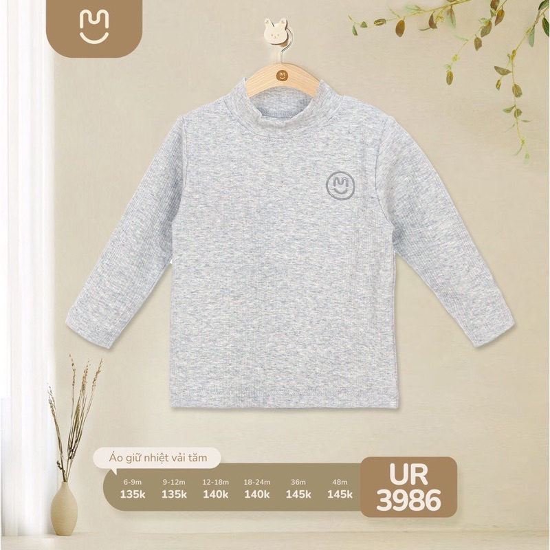 Áo Giữ Nhiệt Tăm UALA ROGO Dày Dặn Siêu Mềm Mịn Cho Bé 9m-48m
