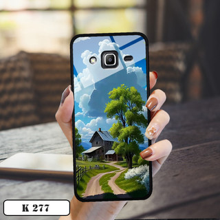 Ốp lưng kính 3d phong cảnh đồng quê cho samsung galaxy j3 2016
