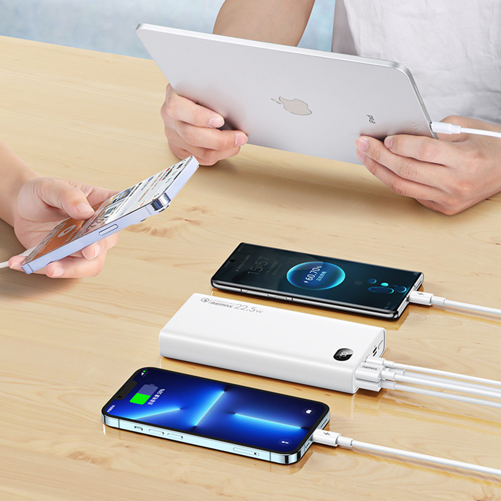 Sạc Dự Phòng 20000mAh, Pin Dự Phòng RPP-292 Sạc Nhanh PD 22.5W Nhiều Thiết Bị - Bảo Hành 12 Tháng.