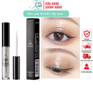  Nhũ mắt kim tuyến bắt sáng highlight siêu xinh HANRU dạng lỏng chống nước 