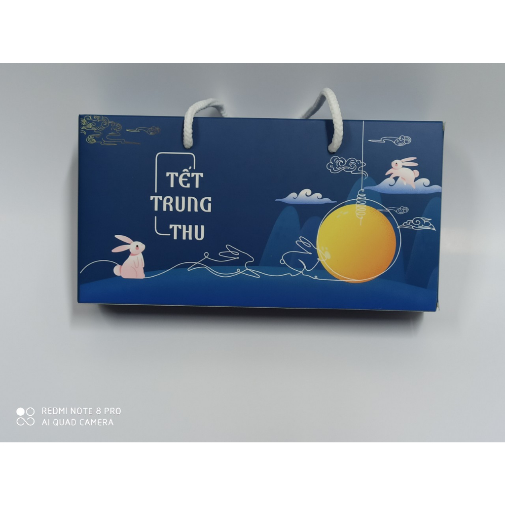 Set 10 Hộp đựng 2 bánh trung thu 125g - 250g Màu Đỏ Hạc