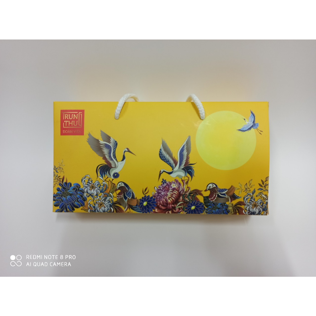 Set 10 Hộp đựng 2 bánh trung thu 125g - 250g Màu Đỏ Hạc