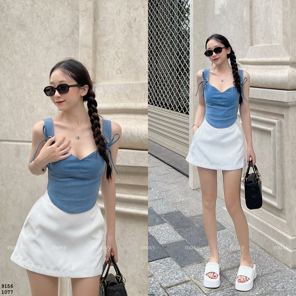 SP009156-Áo jean đan dây sau