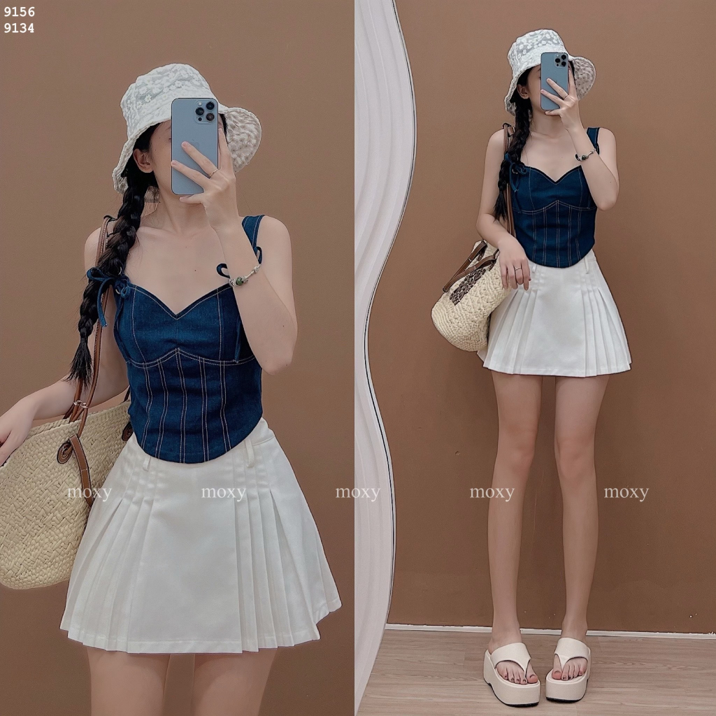 SP009156-Áo jean đan dây sau