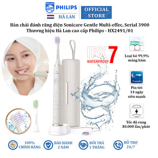 Bàn chải đánh răng điện Philips Sonicare Gentle Multi-effec HX2491/01 Serial 3900 (Bảo Hành 2 Năm)