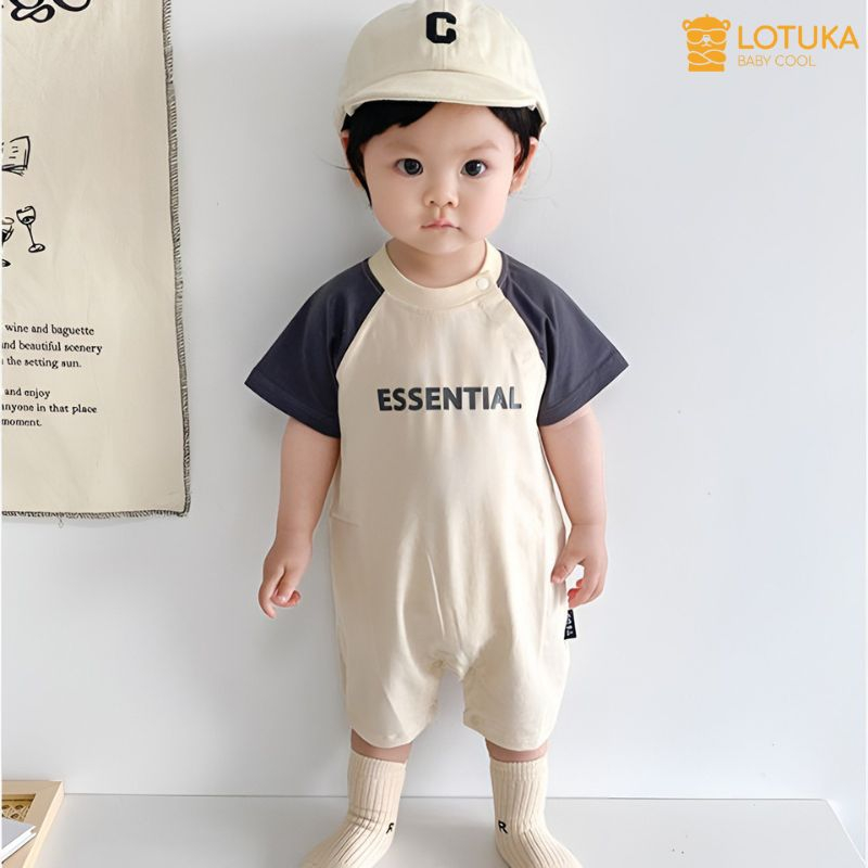 Body Đùi LOTUKA, Bodysuit In Chữ Cho Bé Trai Bé Gái Vải Thun Cao Cấp Mềm Mịn Thoáng Mát 3-12kg