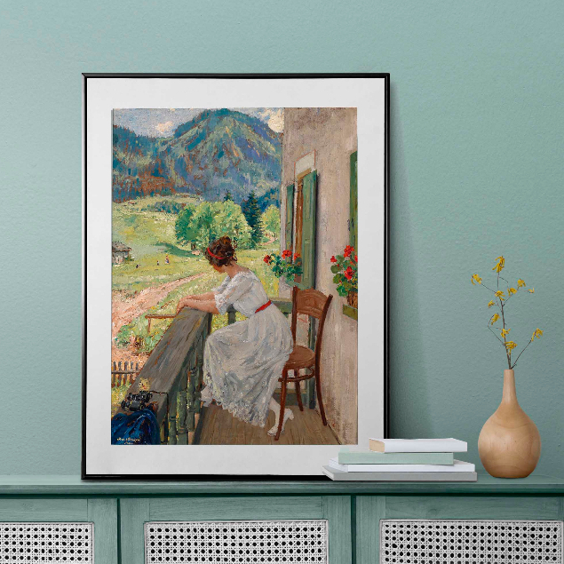 Tranh Canvas vintage nàng thơ phong cách Bắc Âu, Cổ Điển, trang trí phòng khách, phòng ngủ, phòng ăn, đã kèm khung