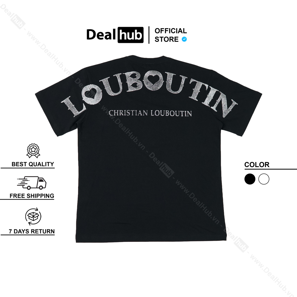 Áo thun Louboutin Twinkle T-shirt Black LOUBOUTIN005