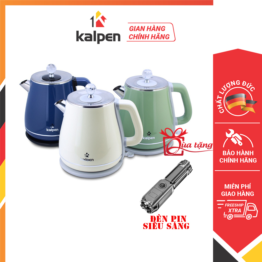 ẤM ĐUN NƯỚC SIÊU TỐC 2 LỚP KALPEN KK9901, 1.8L, CÔNG SUẤT 2200W