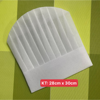 Nón, Mũ Đầu Bếp Bằng Giấy (Dùng Cho Nhà Hàng, Khách Sạn)